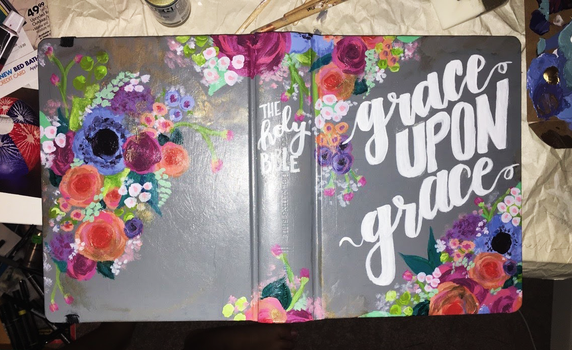 hand painted Bibles – Emma Heikkinen